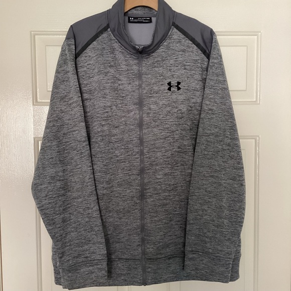 Men”s Jacket Gray Under‎ Armor Cold Gear Zip Up Size XXL - Picture 2 of 10